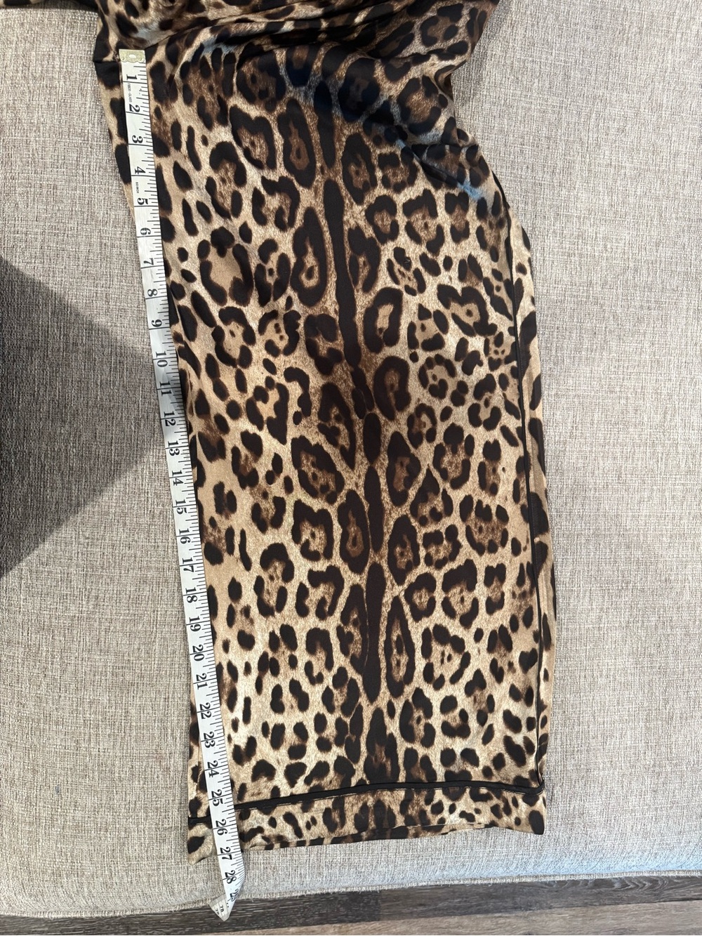 Dolce & Gabbana Leopard Print wide Leg Pants - Brown & Black - Picture 7 of 7
